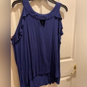 New Directions navy Sleeveless top size large petite EUC